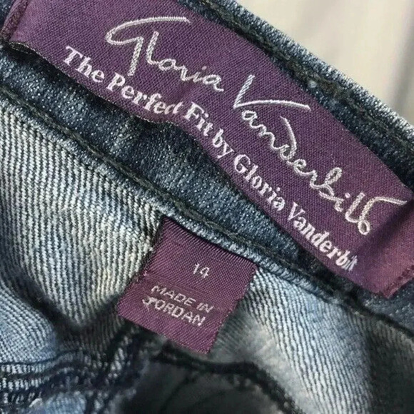 Gloria Vanderbilt The Perfect Fit Straight Leg Jeans 14 - Picture 4 of 4